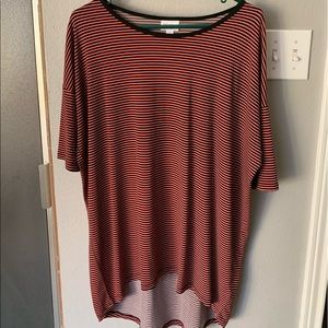 Coral/Black micro stripe Irma